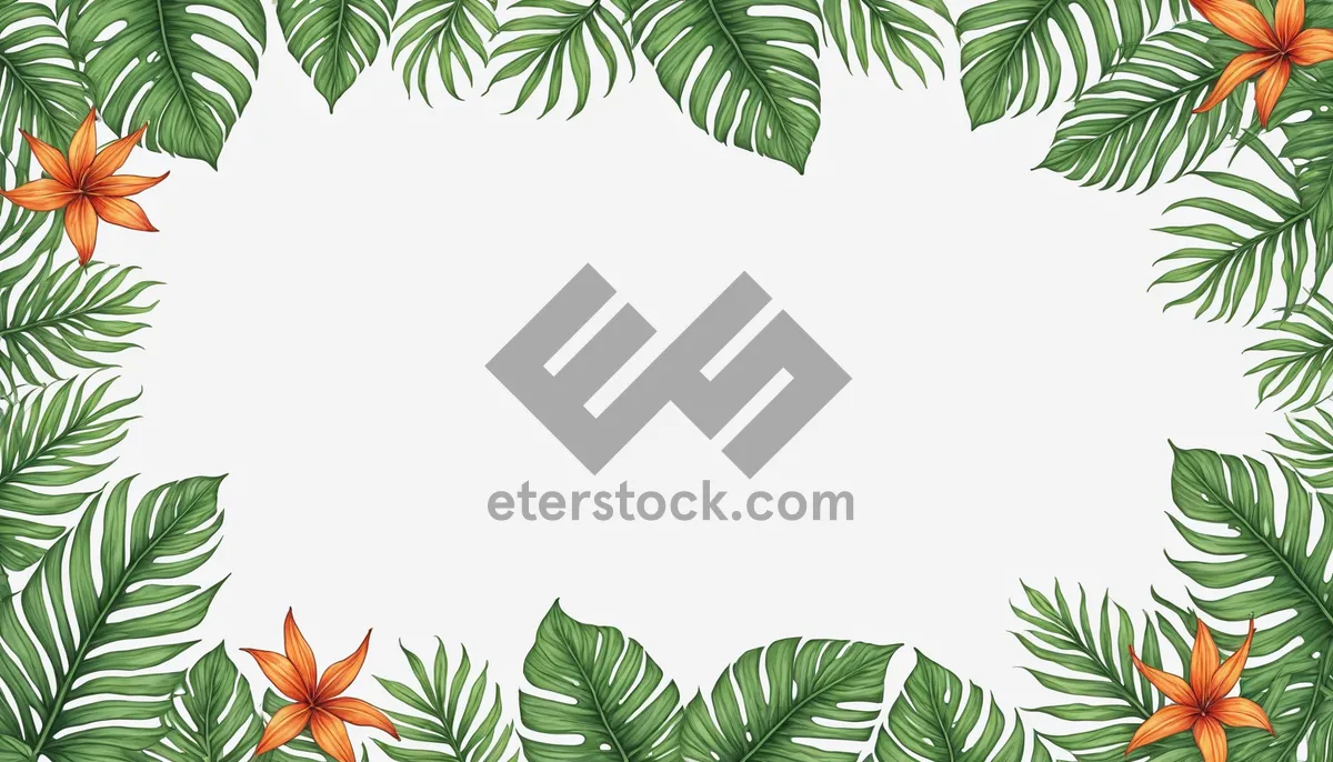 Picture of Floral Tree Branch Design Element