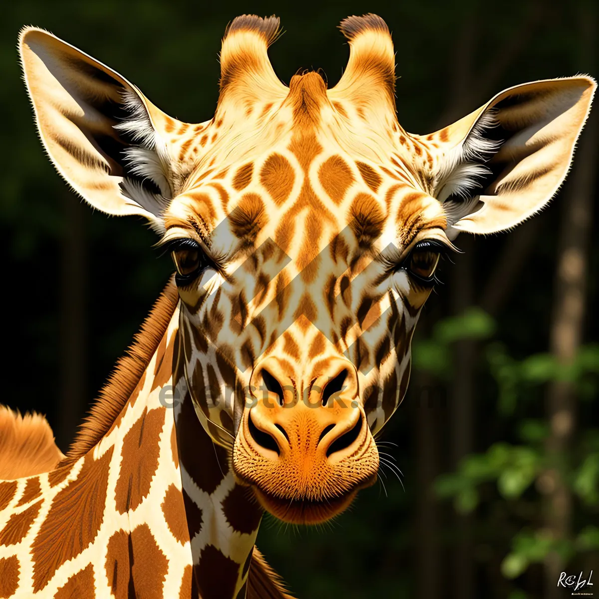 Picture of Graceful Striped Equine in South African Wilderness