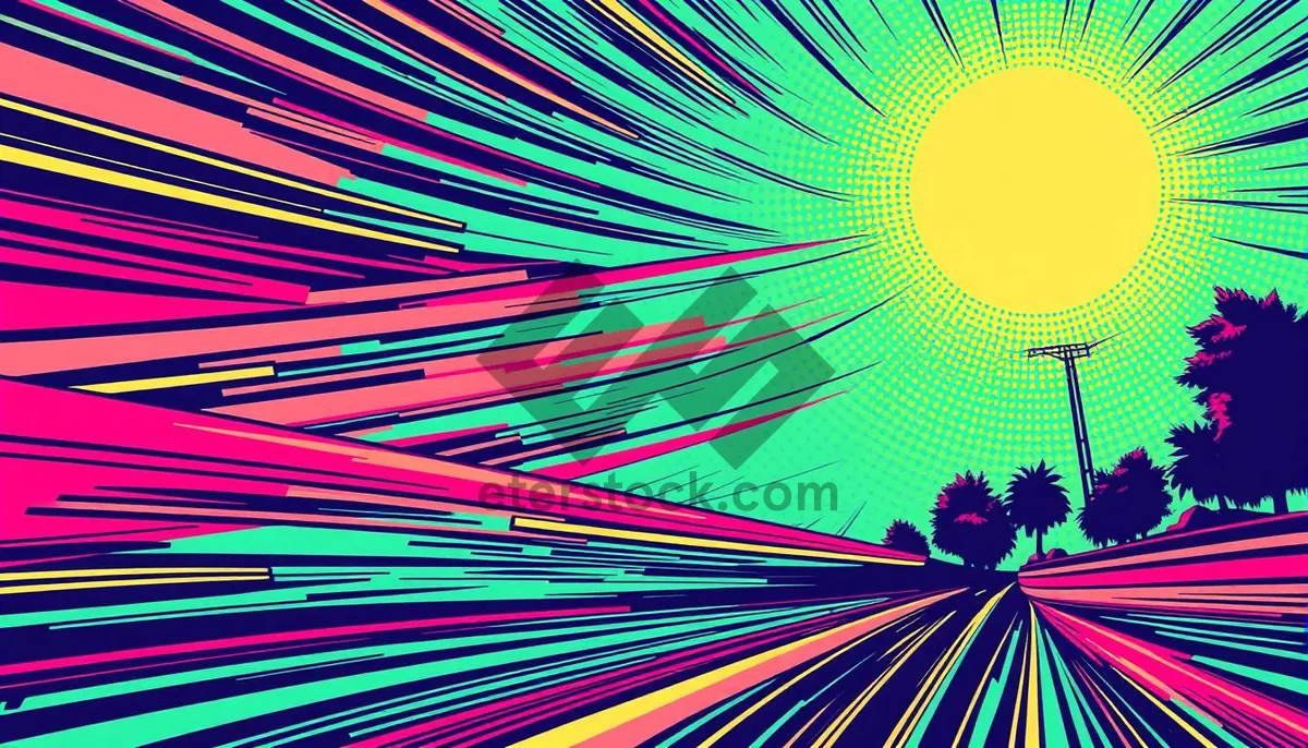 Picture of Black Art Design Light Motion Graphic Shape Fractal