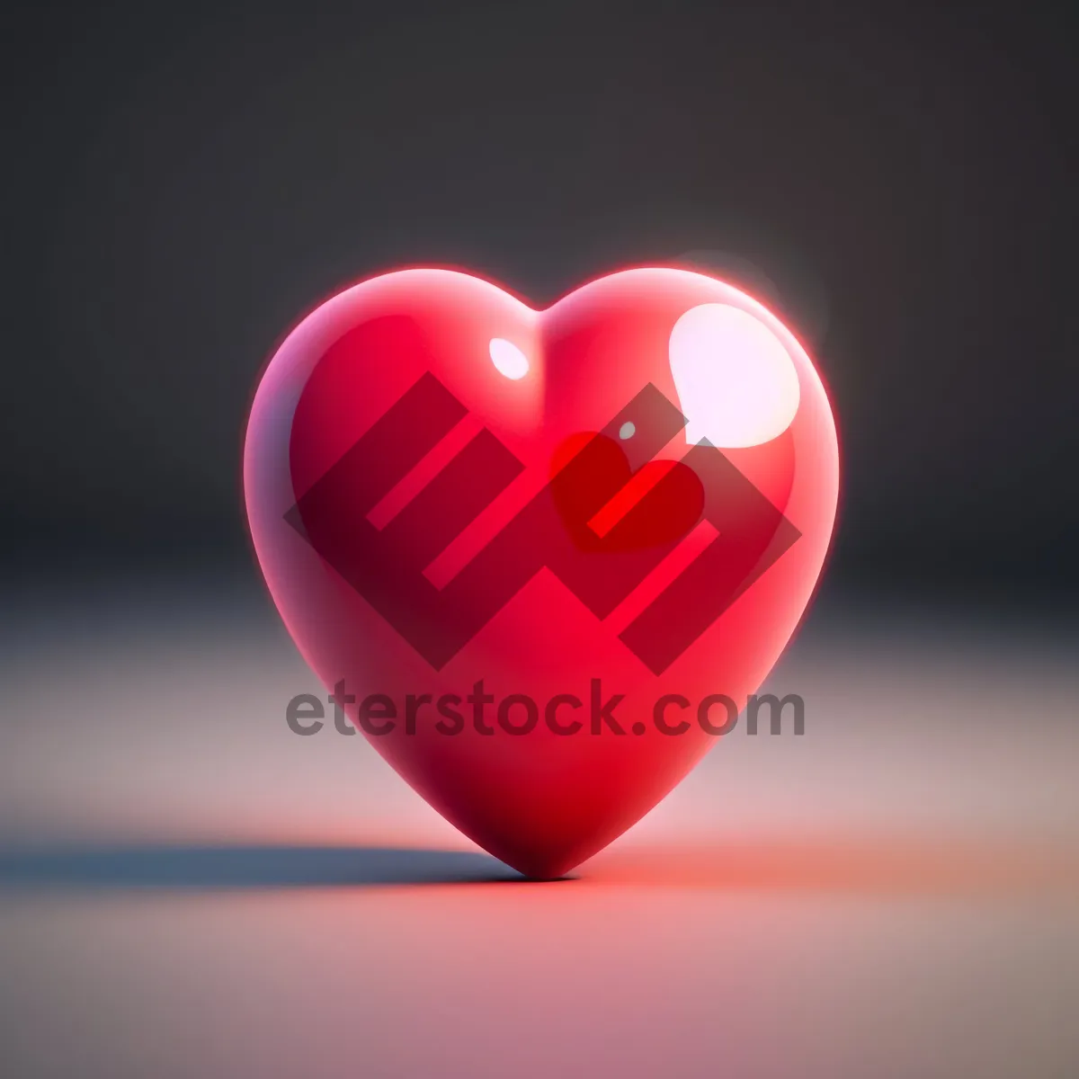 Picture of Glossy 3D Heart Button Icon Set