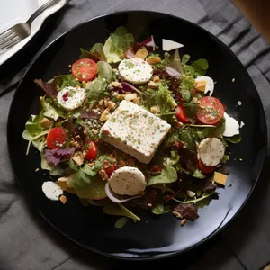 Grilled Beef and Vegetable Salad with Tomato Sauce