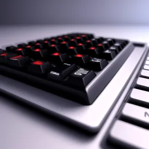 Modern laptop keyboard for efficient data input