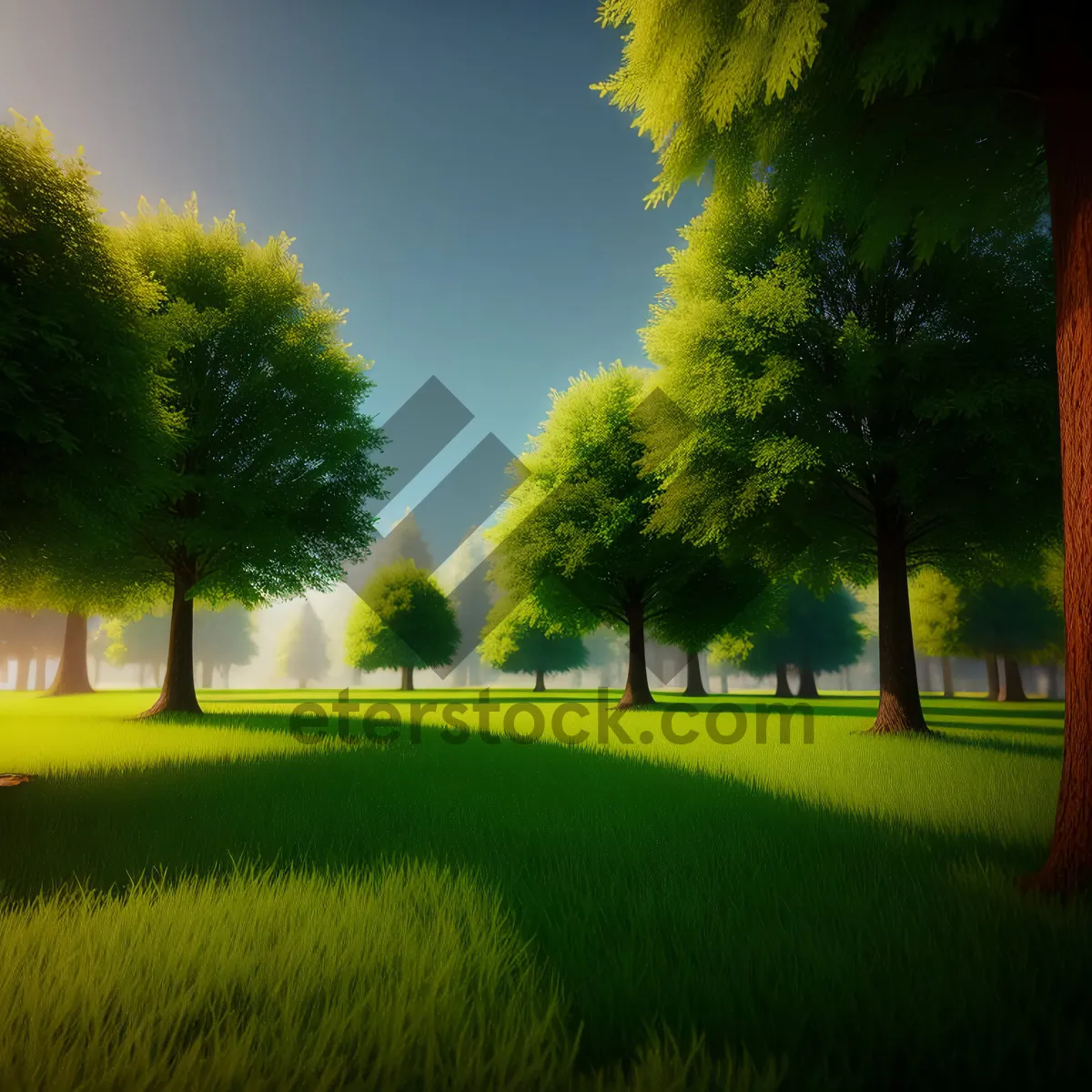 Picture of Sunny Pasture in the Autumn Landscape