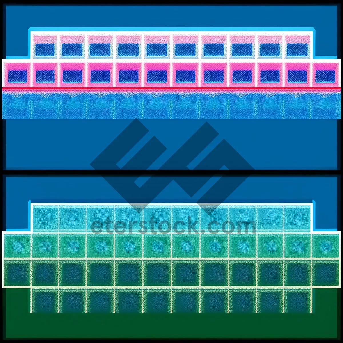 Picture of Pixelated Digital Grid: Futuristic Light Pattern for Modern Web Design