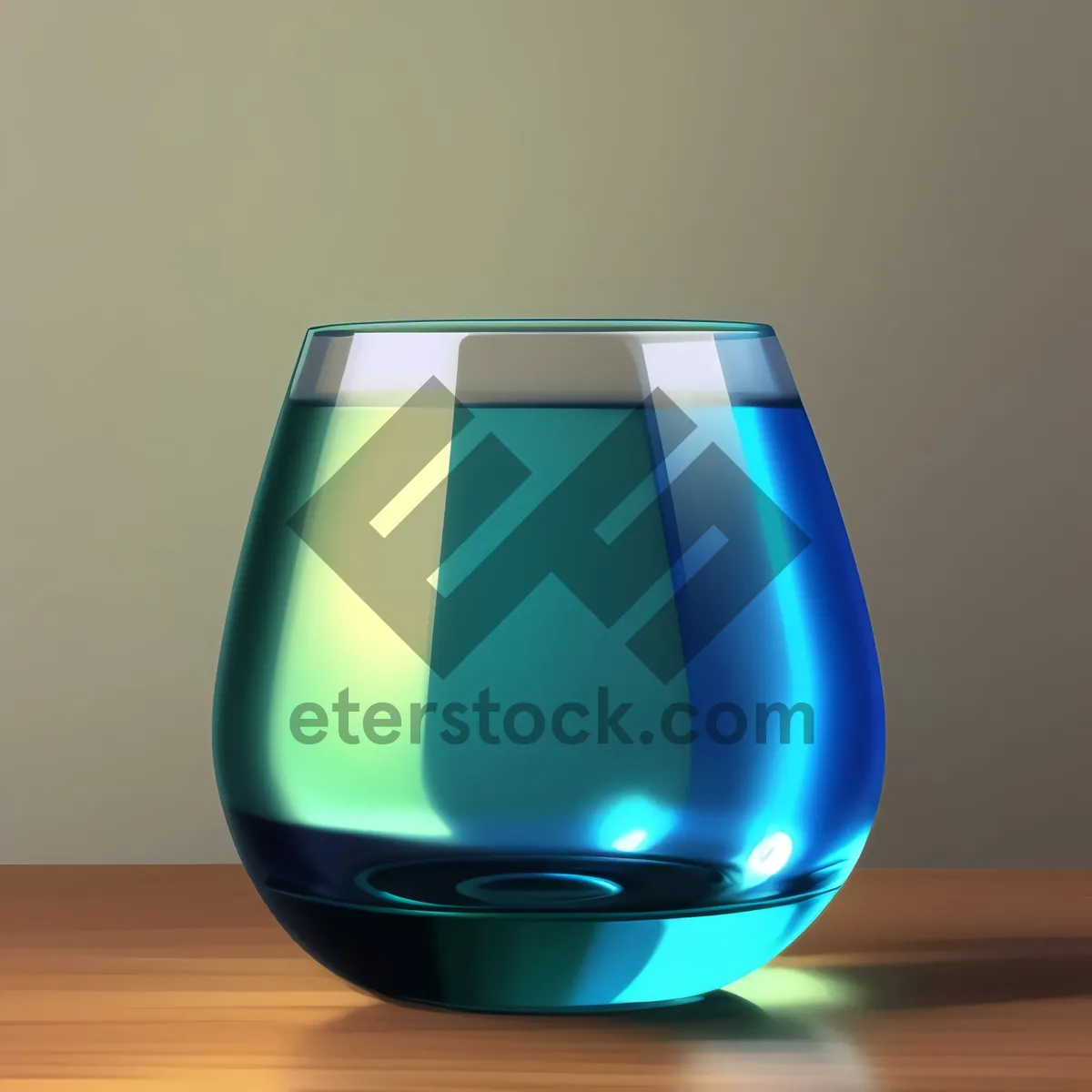 Picture of Glass Bowl with Wine, a Refreshing Beverage in a Stylish Container