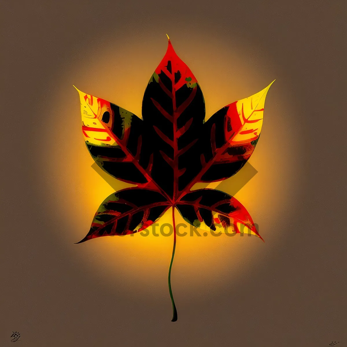 Picture of Blazing Maple Pinwheel: Mechanical Design Decoration