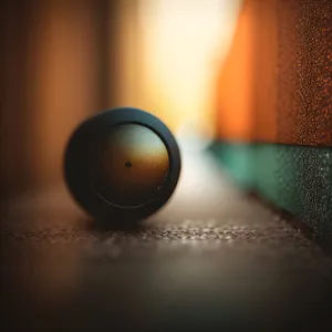 Black Shiny Pool Table Ball Sphere
