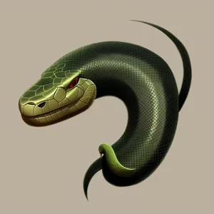 Green Mamba - Dangerous Wildlife Reptile Close-Up Photo