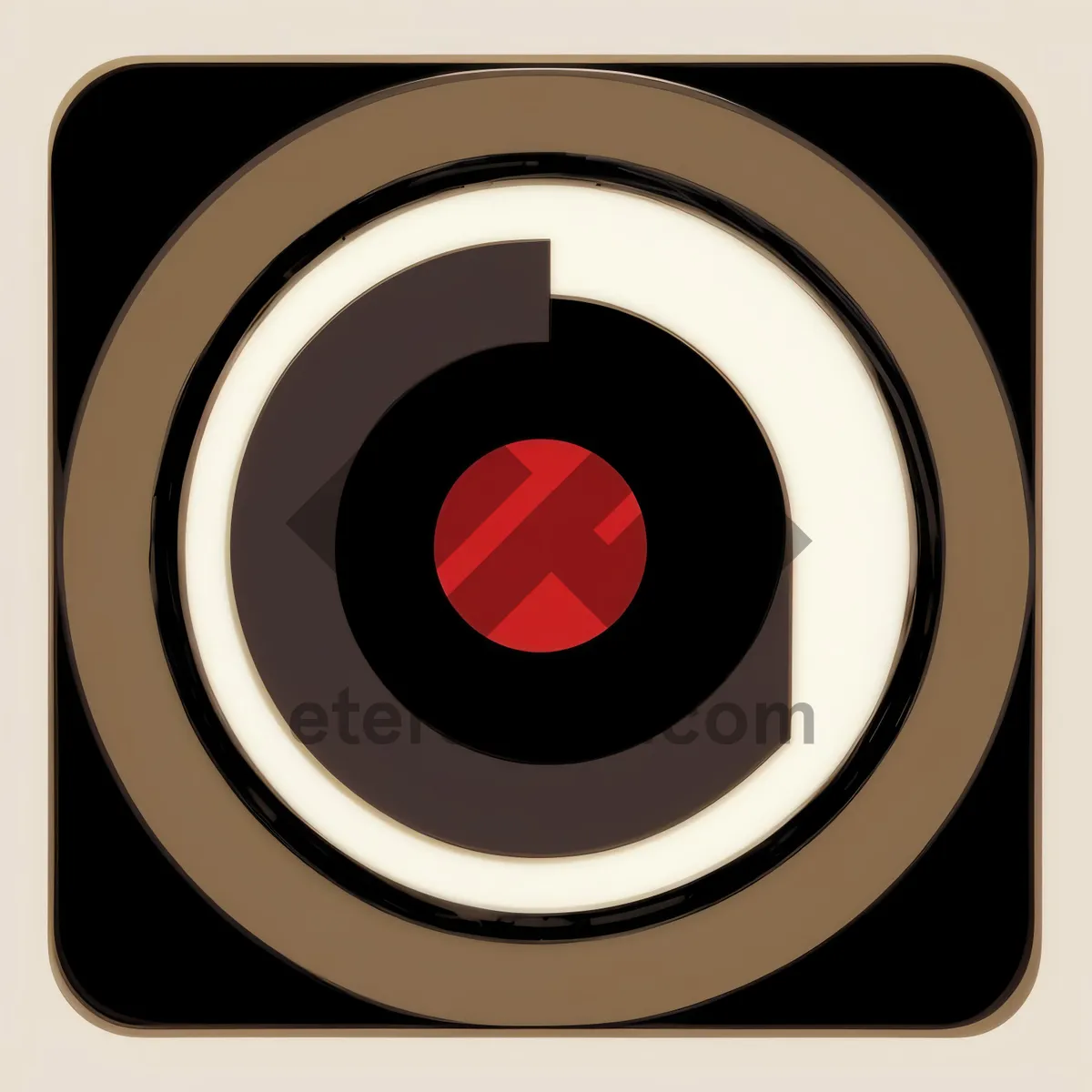 Picture of Modern glossy web button icon with 3D circle design