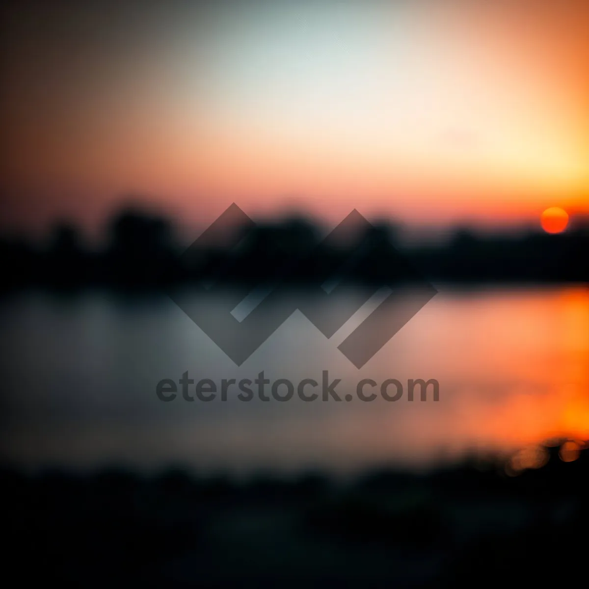 Picture of Spectacular Sunset Over Serene Sea