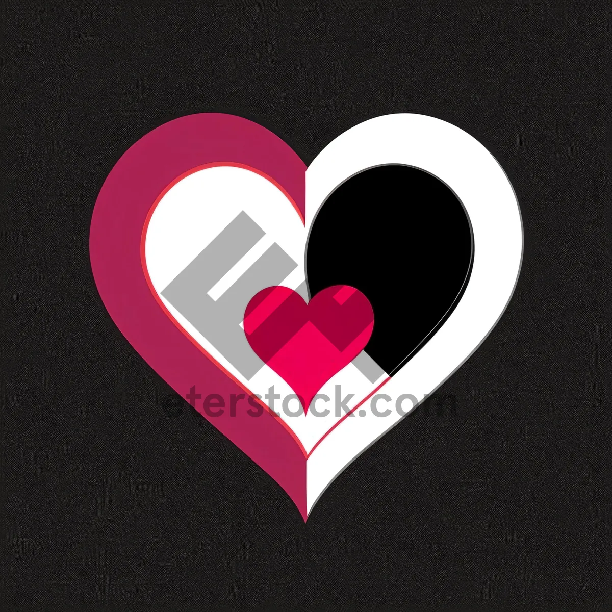 Picture of Valentine's Love Icon - Heart-shaped Celebration Symbol