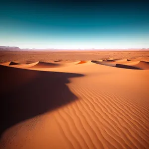 Majestic Moroccan Dunes under the Sunset Sky