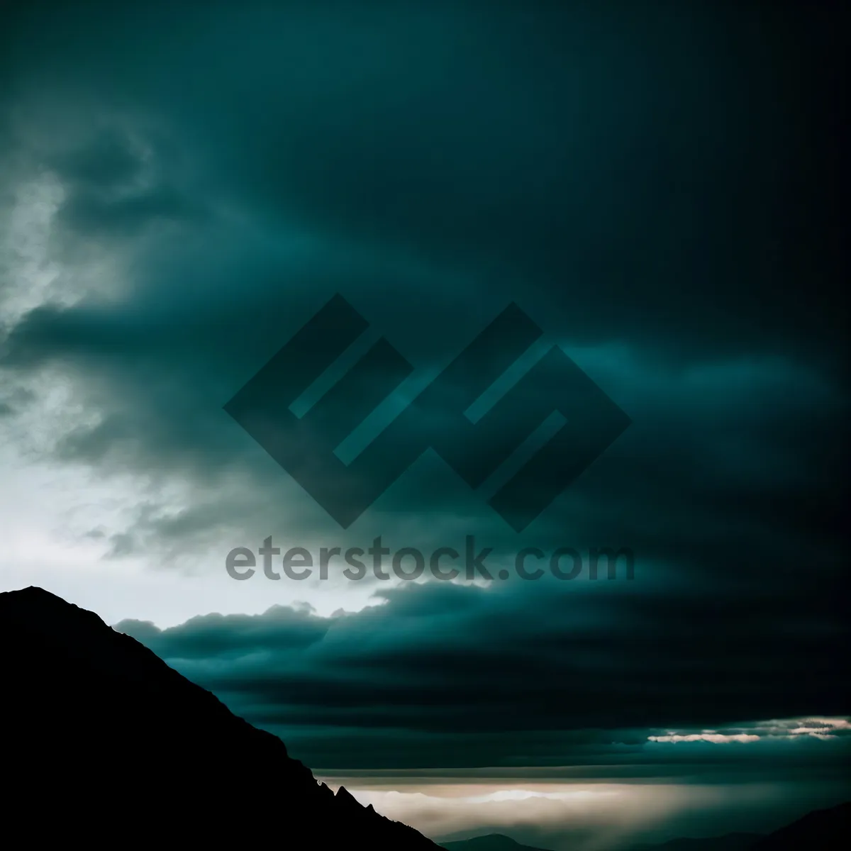 Picture of Scenic Sunset over the Majestic Mountains