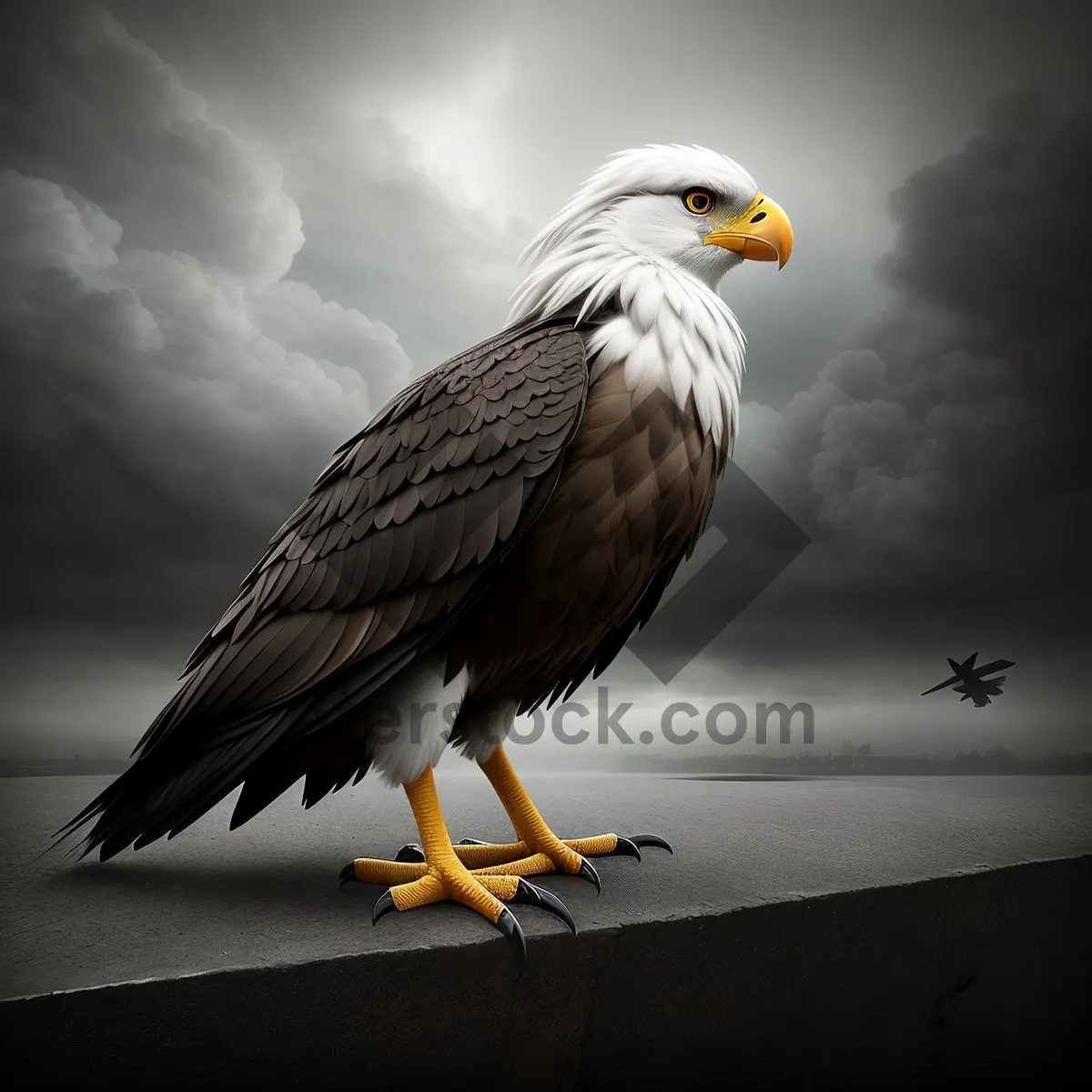 Picture of Bald Eagle soaring majestically through the sky