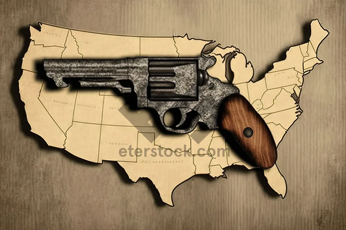 Picture of Weapon security metal handgun danger hand.