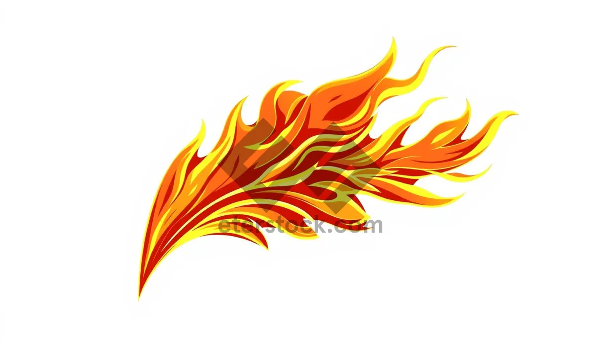 Picture of Graphic design element with fiery plasma wave pattern