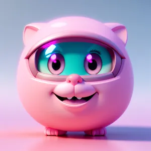 Bubbly Piglet - Cute and Funny Cartoon Character