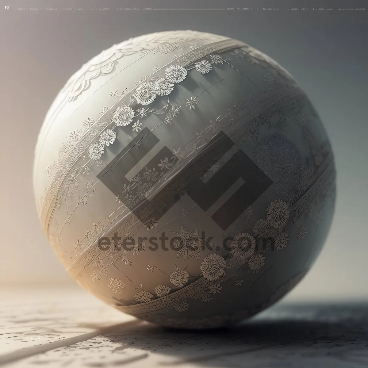 Picture of Croquet Ball on a 3D Globe