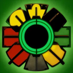 3D Gear Icon Device Symbol