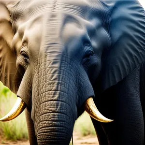 Powerful Bull Elephant Roaming Safaris