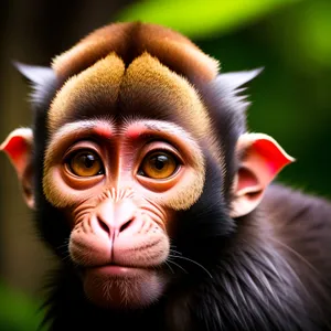 Cute Baby Monkey with Expressive Eyes