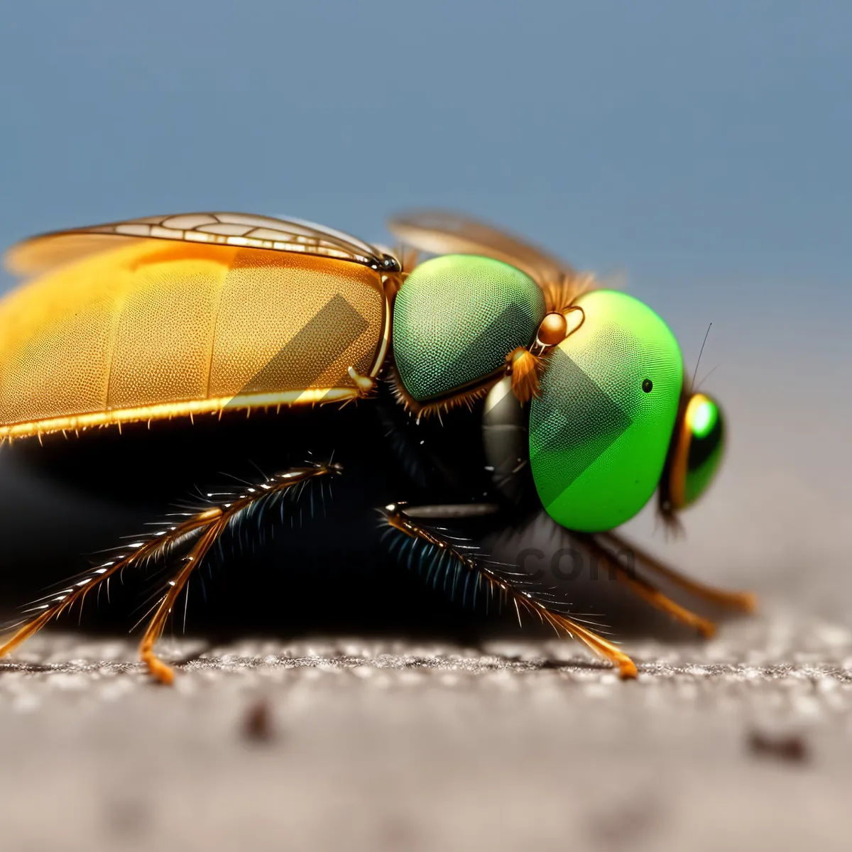 Picture of Colorful Ladybug on Green Leaf