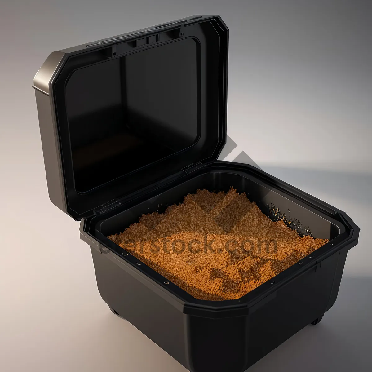 Picture of Open Box of Face Powder - Makeup Toiletry Cosmetic