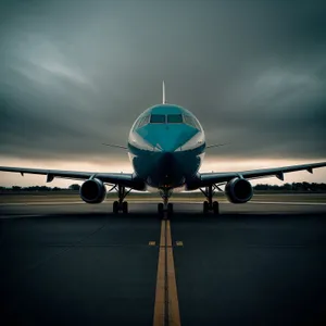 Speeding Through the Skies: Jet Engine in Flight