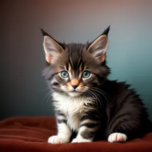 Adorable Young Tabby Kitten with Curious Eyes