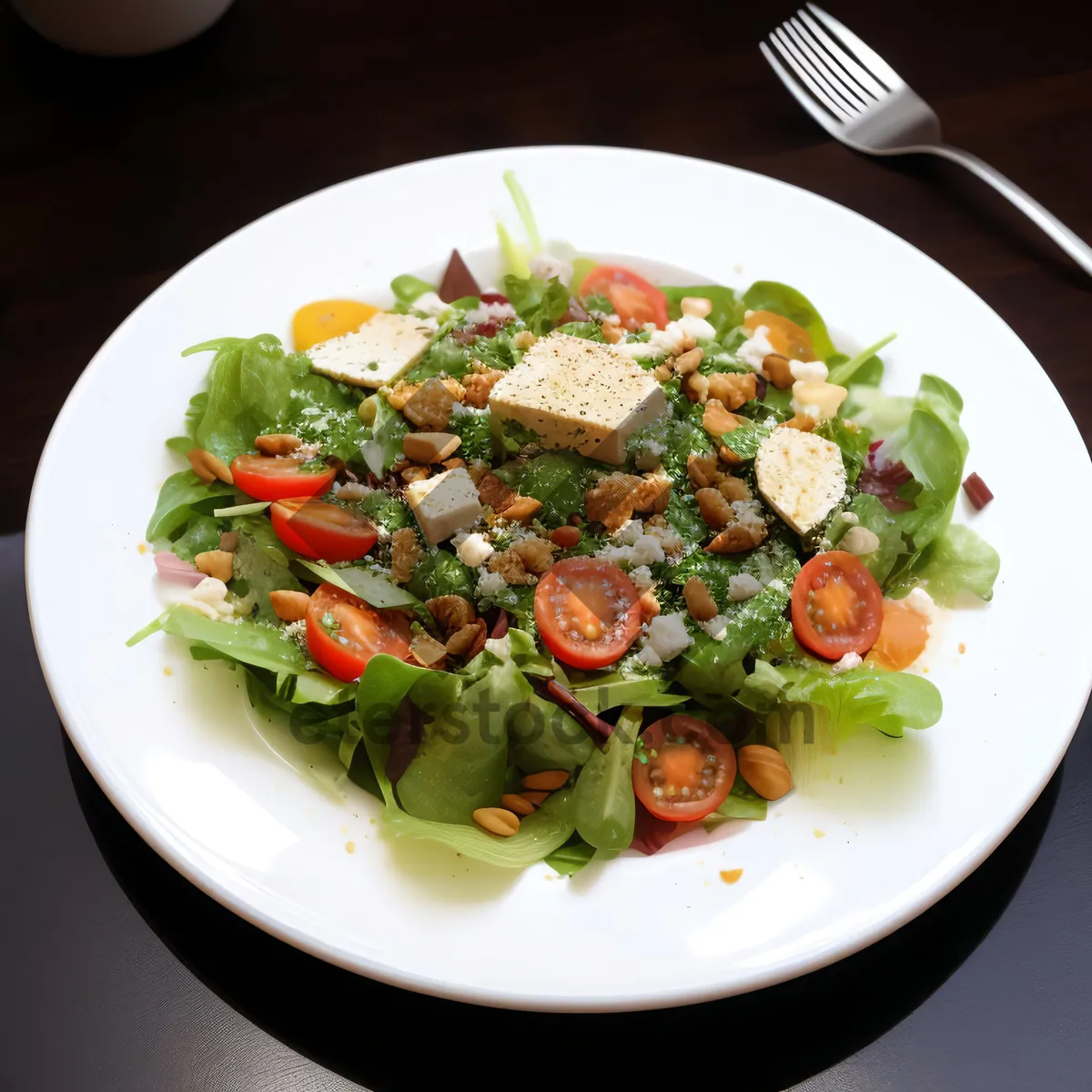 Picture of Fresh and Healthy Mixed Vegetable Salad Dish