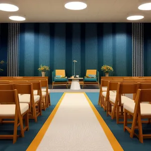 Modern Interior Classroom with Stylish Furniture