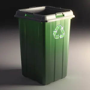 Recycle Bin: Plastic and Paper Container