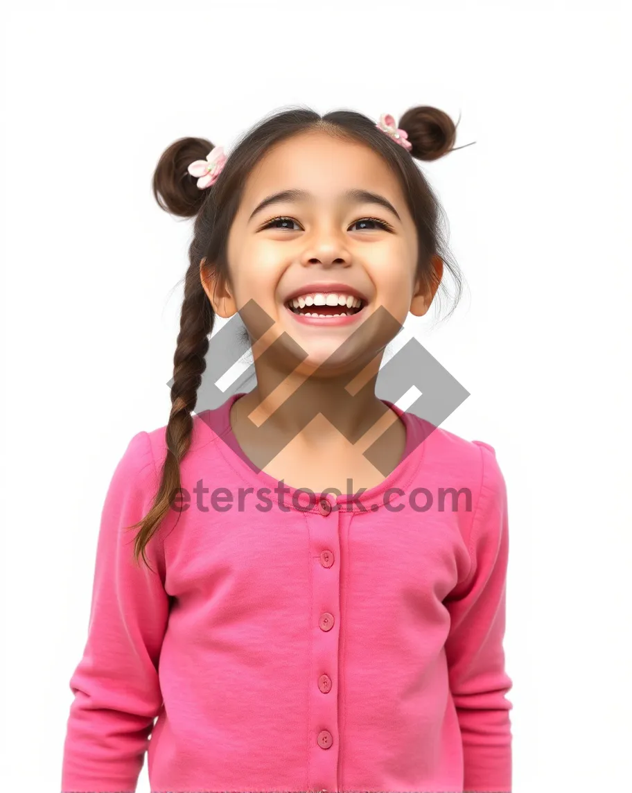 Picture of Attractive businesswoman smiling in studio photoshoot.