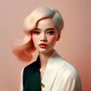 Attractive model with fresh makeup and skincare