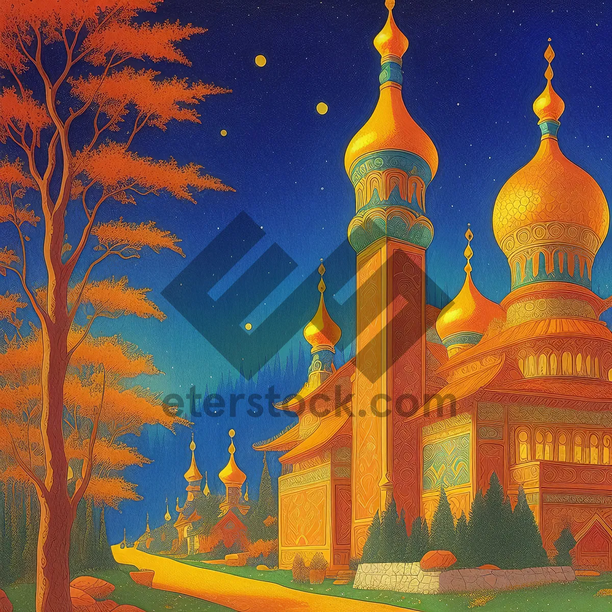 Picture of Majestic Orthodox Cathedral showcasing historic religious architecture