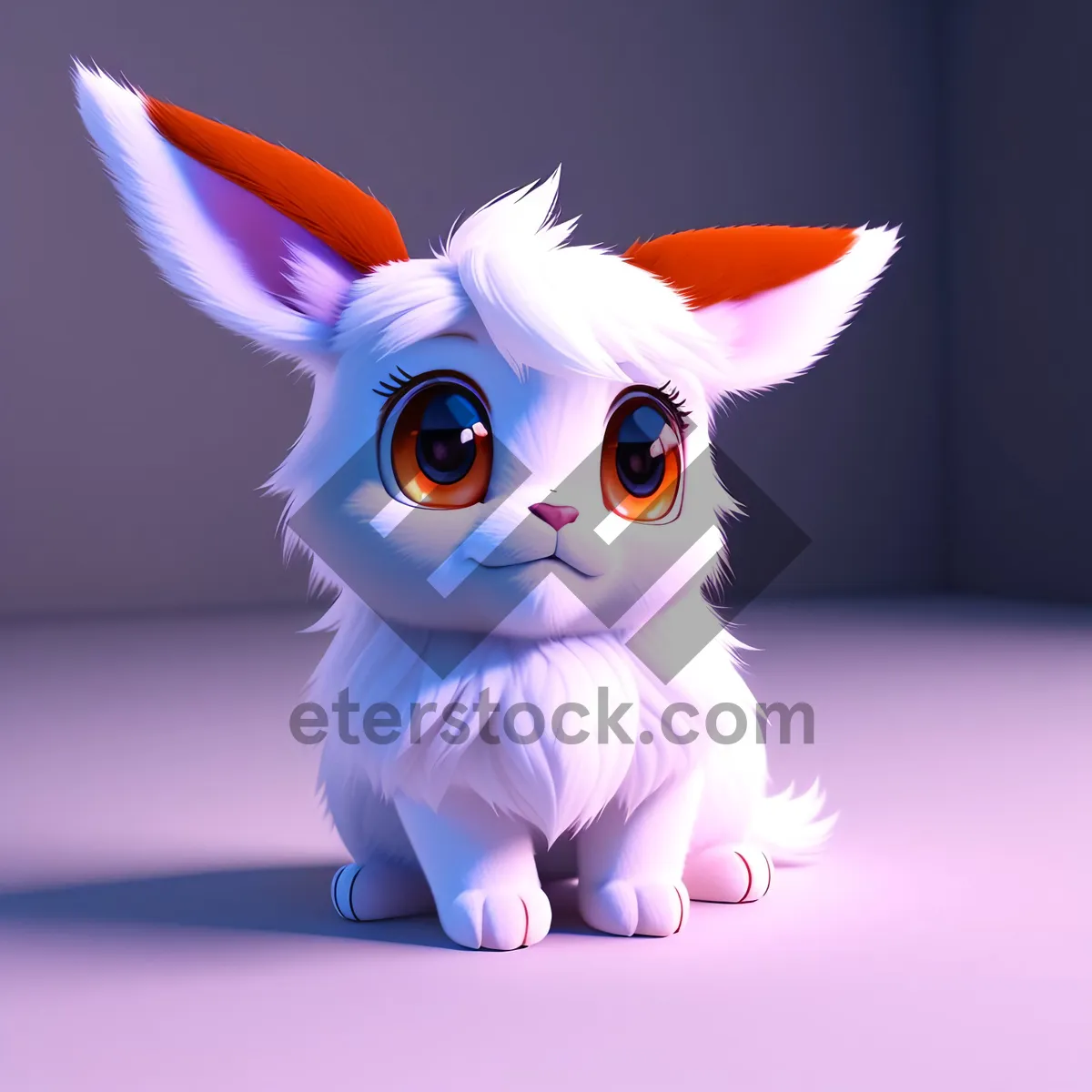 Picture of Playful Cartoon Bunny Clip Art: Cute and Funny Animal Art