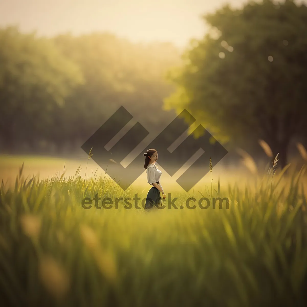 Picture of Golden Wheat Field Under Summer Sky