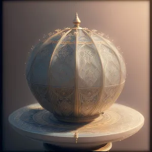 Ceramic Lantern: Chinese Porcelain Sphere Lampshade