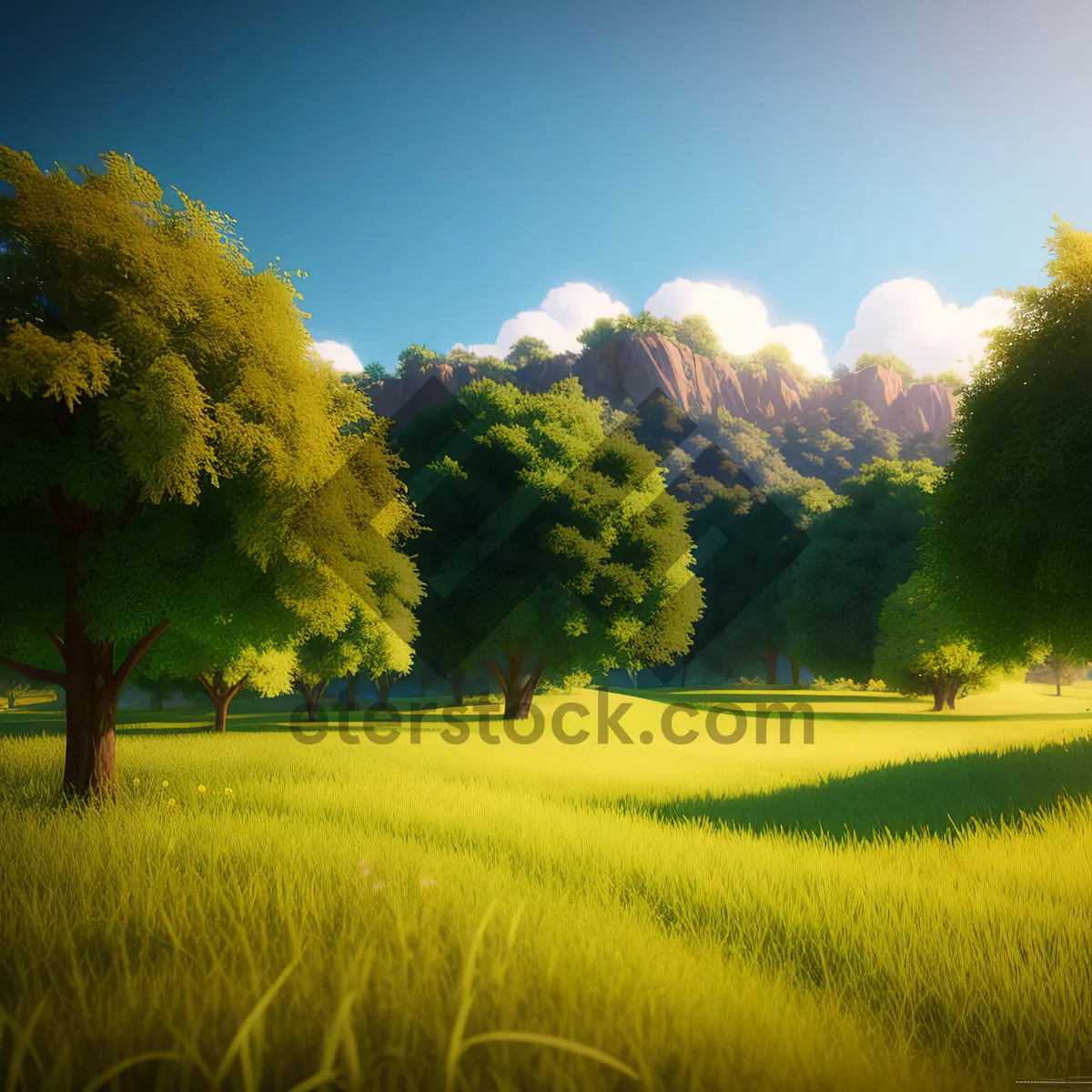 Picture of Golden Fields: A Vibrant Rapeseed Landscape