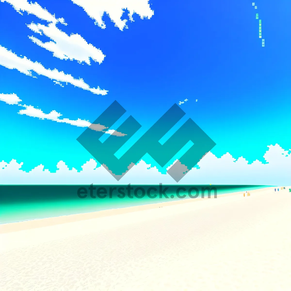 Picture of Vibrant Summer Sky with Clear Cloudscape