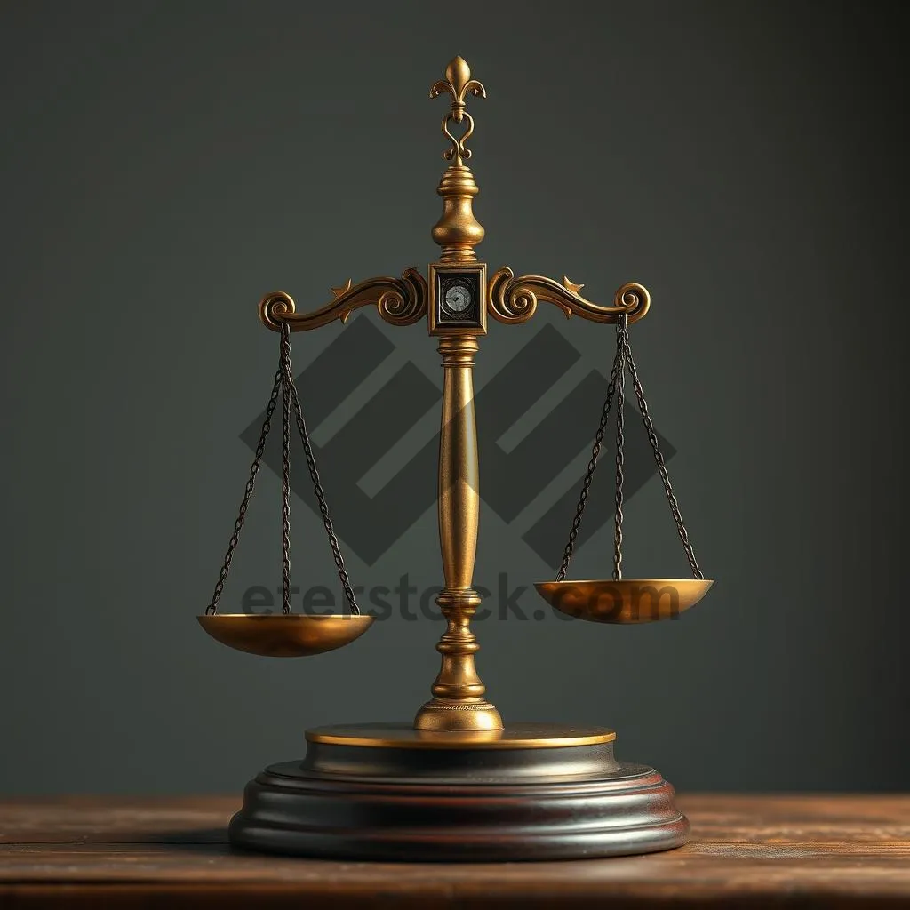 Picture of Golden Justice 3D Scale for Law and Order