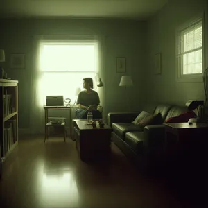 Modern Minimalist Room with Stylish Furniture