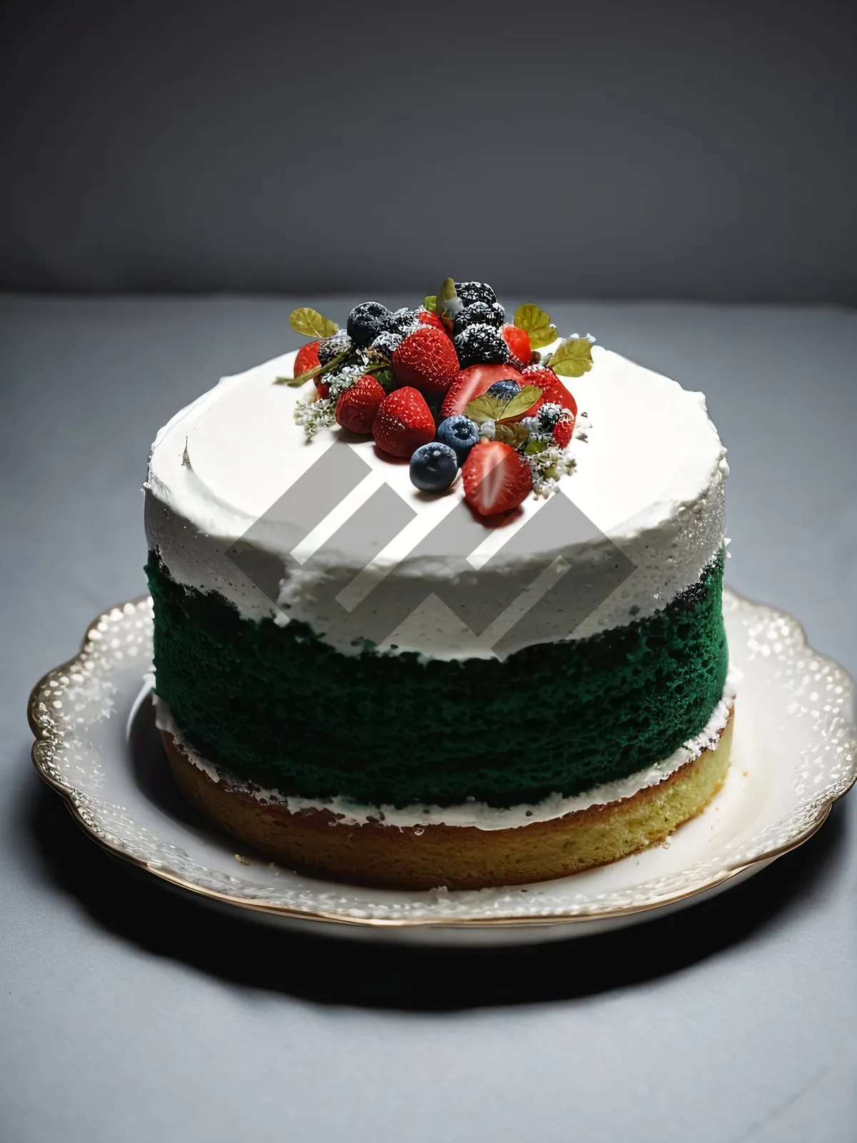 Picture of Delicious Berry Trifle with Fresh Strawberries