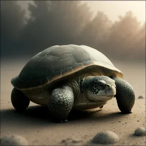 Loggerhead Turtle: Majestic Wildlife Creature in Sea