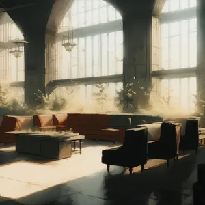 Modern Grand Piano in Luxurious Room