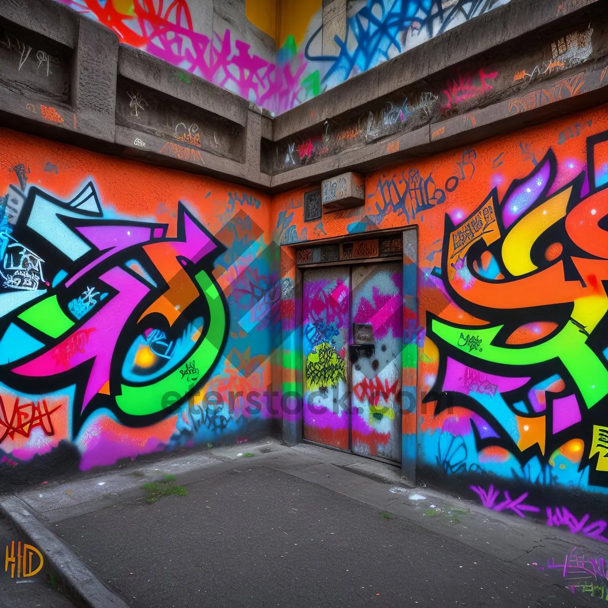 Picture of Colorful Urban Wall Art