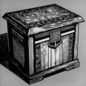 3D Crate Container Box Chest Image