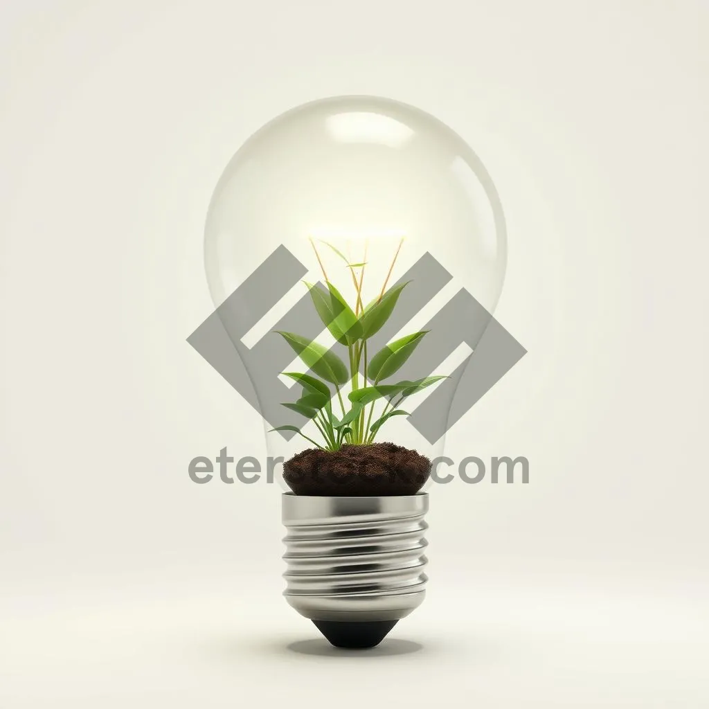 Picture of Innovative Energy-Efficient Lamp with Plant