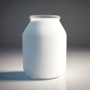 Healthy Liquid Dairy Bottle with Milk Label