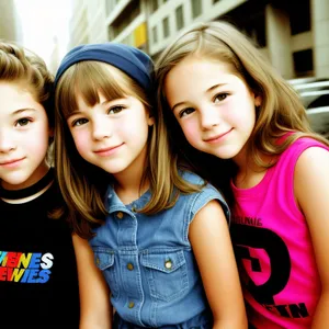 Joyful Group of Young Friends Smiling Together